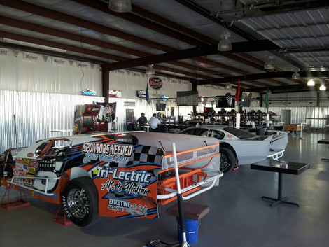The “car bar” at Central Texas Speedway.